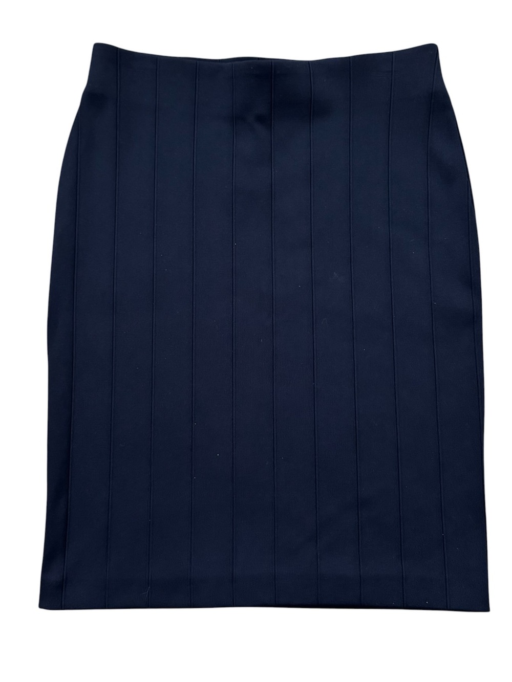 Joseph Ribkoff Vintage Classic Navy Pull On Stretch Pencil Skirt. Women's Size 8